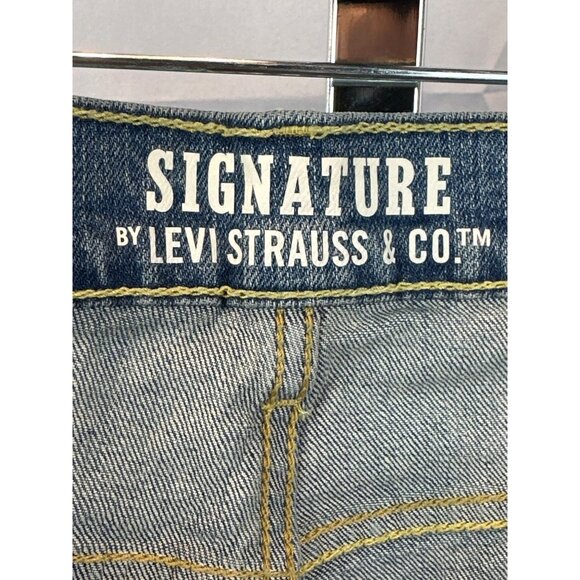 LEVIS SIGNATURE ATHLETIC FIT MENS DENIM JEAN SHORTS SIZE W40 LIGHT WASH COTTON B - Picture 2 of 8